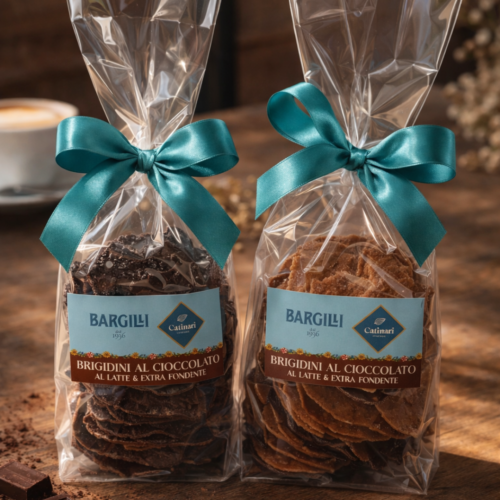 Brigidini Assortiti al Cioccolato al Latte ed Extra Fondente – Confezione 200 g